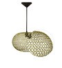 Gold Metal Orb Ring Hanging Light