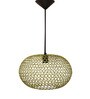 Gold Metal Orb Ring Hanging Light