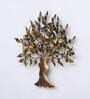 Golden Iron Big Tree Of Life Wall Art