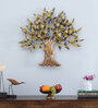 Golden Iron Big Tree Of Life Wall Art