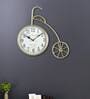 Golden Iron Wall Clock