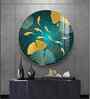 Golden Koi Fish Acrylic Round Wall Art
