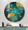 Golden Koi Fish Acrylic Round Wall Art