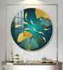 Golden Koi Fish Acrylic Round Wall Art
