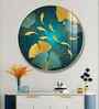 Golden Koi Fish Acrylic Round Wall Art