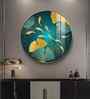 Golden Koi Fish Acrylic Round Wall Art