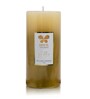 Golden Lacquered Wax Ahens Glitter Decorative Candle
