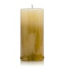 Golden Lacquered Wax Ahens Glitter Decorative Candle
