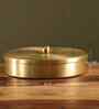 Golden Large Pure Brass Spice Storage Dabba 7 Compartments Masala Box