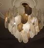 Golden Leaf Crystal Chandelier