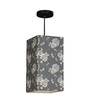 Golden Leaves Multicolor Fabric Single Hanging Light