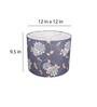Golden Leaves Round Multicolor Fabric Single Hanging Light