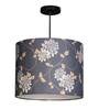 Golden Leaves Round Multicolor Fabric Single Hanging Light