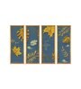 Leaves Multicolor Canvas Framed Landscape Art Panel Set of 4