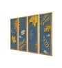 Leaves Multicolor Canvas Framed Landscape Art Panel Set of 4