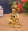 Golden Metal 6.5 Inches Lord Ganesha Idol