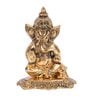 Golden Metal 6.5 Inches Lord Ganesha Idol