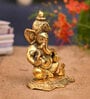 Golden Metal 6.5 Inches Lord Ganesha Idol
