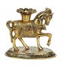 Horse Golden Metal Candle Holder