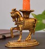 Horse Golden Metal Candle Holder