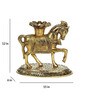 Horse Golden Metal Candle Holder