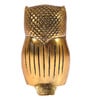 Golden Metal Standing Owl Figurine