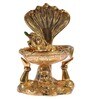 Golden Metal Loard  Krishna And Nandbaba Idol