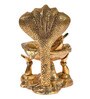 Golden Metal Loard  Krishna And Nandbaba Idol