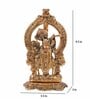 Golden Metal 9.5 Inches Lord Tirupati Balaji Statue