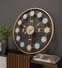 Spectrum Golden Metal Analog Round Clock