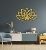 Golden Lotus Metal Art