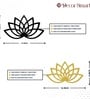 Golden Lotus Metal Art