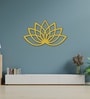 Golden Lotus Metal Art