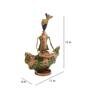 Golden Metal Couple Figurine In Golden Colour