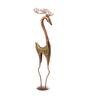 Golden Metal Deer Figurine Set Of 2