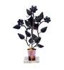 Golden Metal Flower Pot Figurine