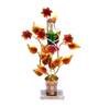 Golden Metal Flower Pot Figurine
