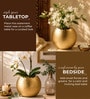 Golden Metal Flower Vase