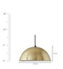 Vigo Gold Metal Hanging Light