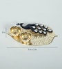 Golden Metal Peacock Haldi Kumkum Box