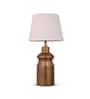 Golden Metal Urn Shaped Lamp with Taper Solid White Shade