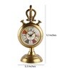 Golden Metallic Dial Hanging Table Clock