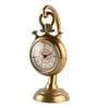 Golden Metallic Roman Dial Vintage Inspired Table Clock