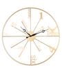 Gold Metal Numbering Novelty Wall Clock