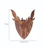 Deer Head Wooden Handicrafts Showpiece Wall Hanging Faux Animal Bust