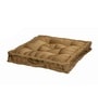Gold Solid Polyester 20x20 Inches Floor Cushion