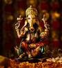 Golden Polyresin 6.6 Inches Ganesha Idol Statue