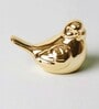 Golden Polyresin Bird Figurine