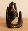 Buddha Black & Gold Polyresin Idol