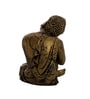 Sitting Buddha Gold Polyresin Idol